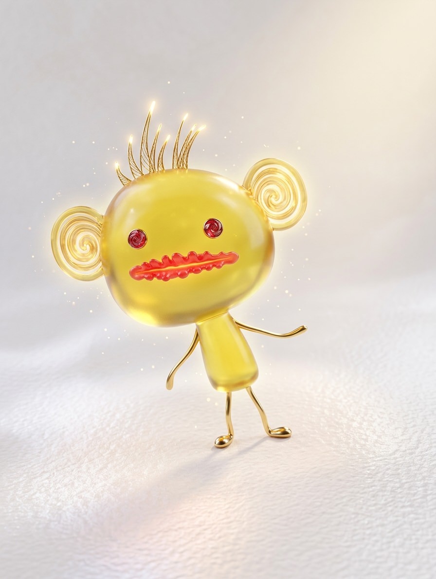 דמות תלת-ממד שנוצרה מציור ילד עם בינה מלאכותית — Poof