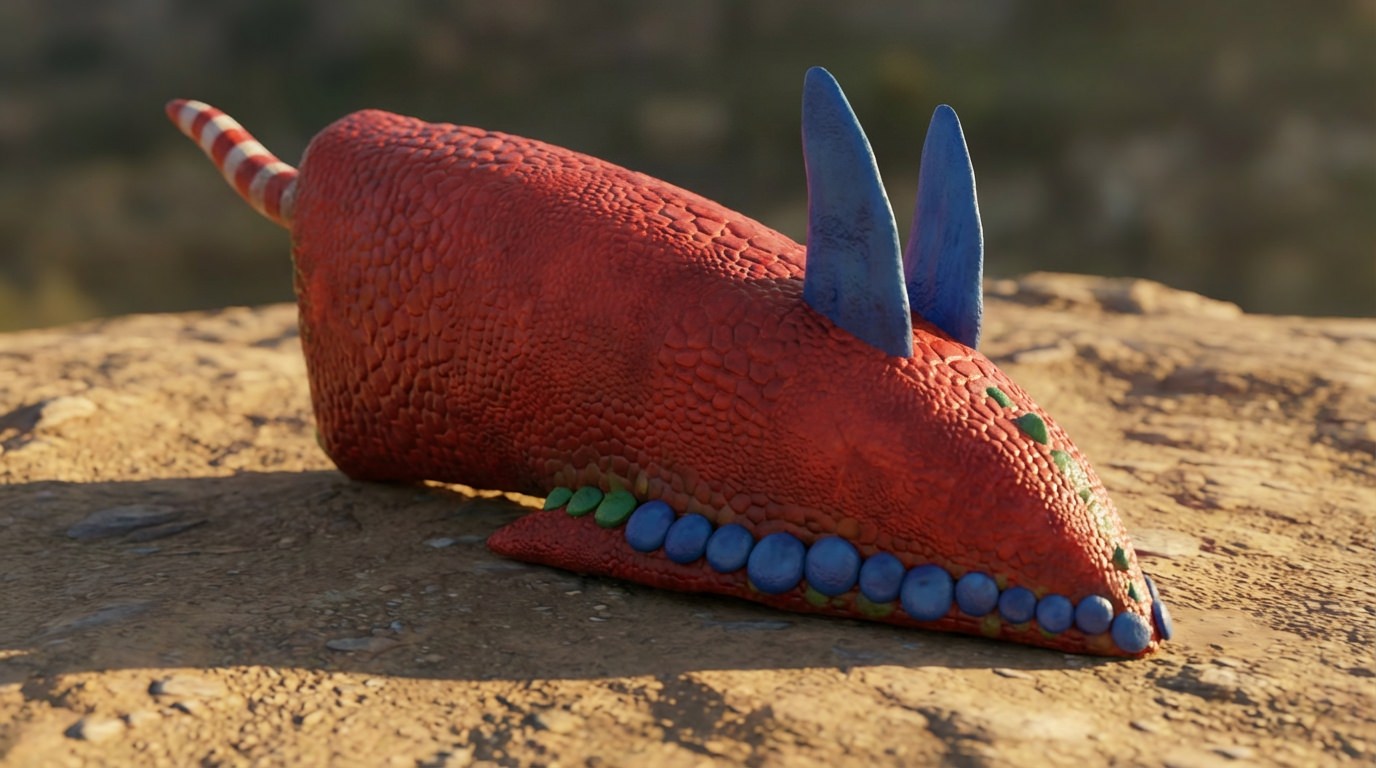 דמות תלת-ממד שנוצרה מציור ילד עם בינה מלאכותית — Poof