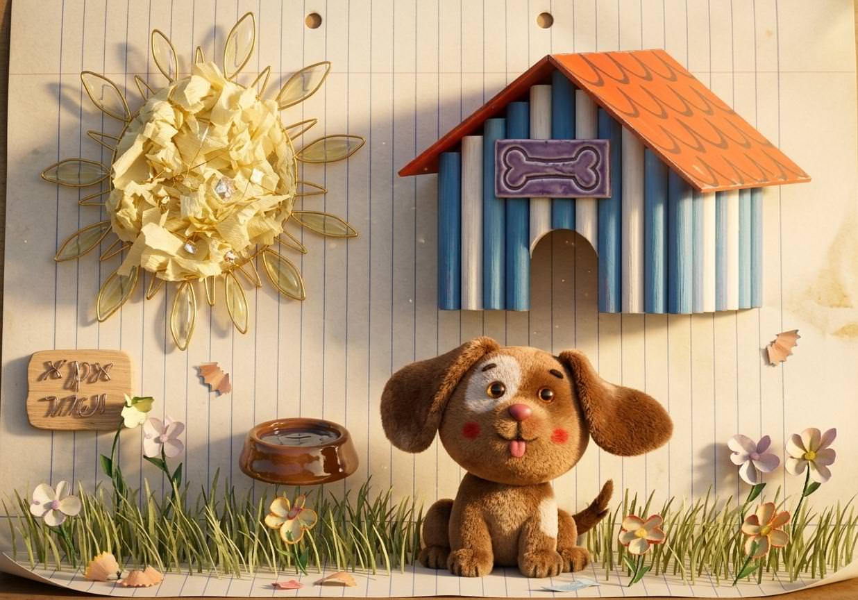 דמות תלת-ממד שנוצרה מציור ילד עם בינה מלאכותית — Poof